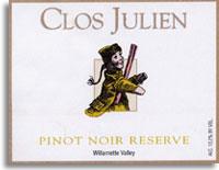Clos Julien - Pinot Noir Reserve Willamette Valley 2023