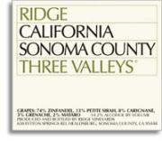 Ridge Vineyards - Ridge Three Valleys Sonoma 2022