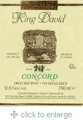 Carmel - King David Concord Kosher NV