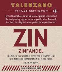 Valenzano Destinations Zinfandel NV