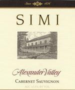 Simi Winery - Cabernet Sauvignon Alexander Valley 2022
