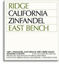 Ridge Vineyards - Zinfandel East Bench Dry Creek Valley 2021