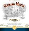 Vina Cousino Macul - Merlot Estate Bottled Maipo Valley 2021