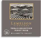 Lemelson Vineyards - Pinot Noir Thea's Selection Willamette Valley 2018