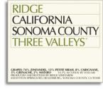 Ridge Vineyards - Ridge Three Valleys Sonoma 2021