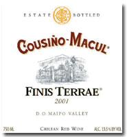Vina Cousino Macul - Finis Terrae Red Wine Maipo Valley 2015