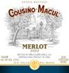 Vina Cousino Macul - Merlot Estate Bottled Maipo Valley 2021