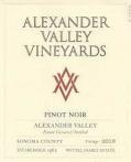 Alexander Valley Vineyards - Pinot Noir Alexander Valley 2019